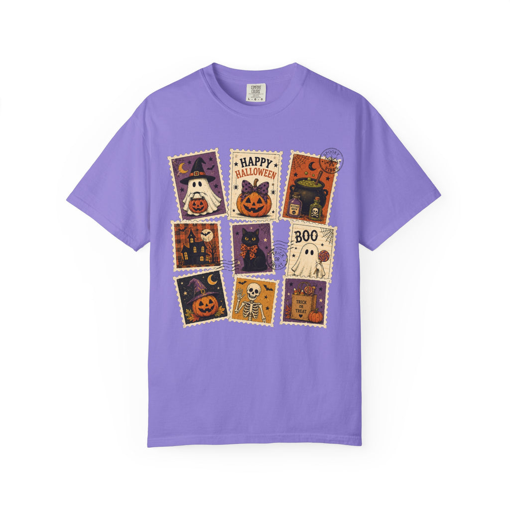 Halloween T-Shirt — Vintage Happy Halloween Comfort Colors Graphic