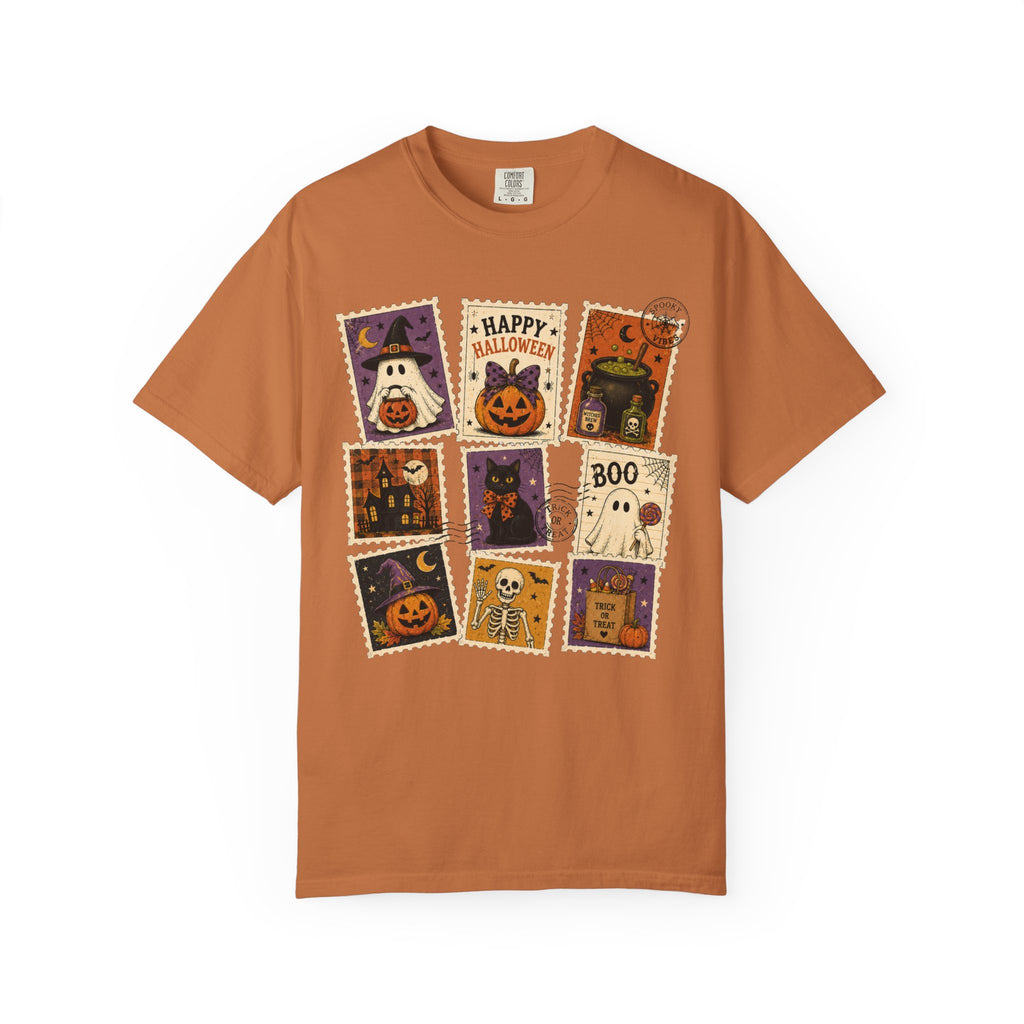 Halloween T-Shirt — Vintage Happy Halloween Comfort Colors Graphic